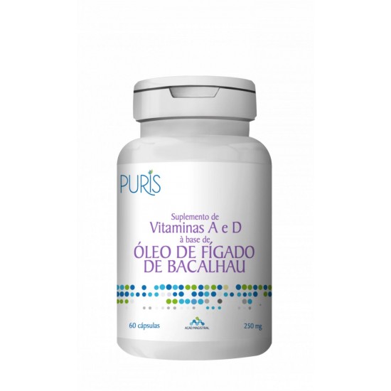 Oleo de figado de bacalhau puris 250MG 60 caps