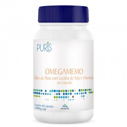 Omegamemo Omega 3 + Lecitina de Soja e Vitaminas - 60 Cápsulas