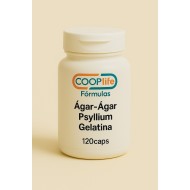 Ágar-Ágar + Psyllium + Gelatina - 60 doses (120caps)