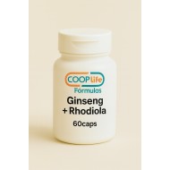 Ginseng (200mg) + Rhodiola Rosea (150mg) - 60 cápsulas