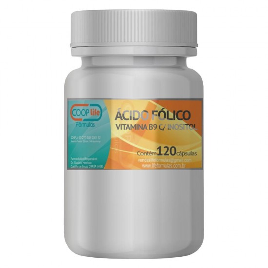 Ácido Fólico VItamina B9 c/ Inositol 30 Doses 