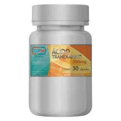 Ácido Tranexâmico 500 mg - 30 cápsulas / Trata manchas como o melasma