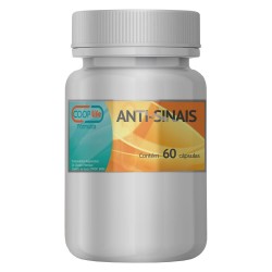 Anti-sinais / Resveratrol + Cobre Glicina + Selênio Quelato + Zinco Quelato 60 Cápsulas