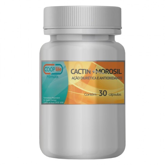 Cactin 500mg + Morosil 250mg – Ação diurética e antioxidante 30 cápsulas