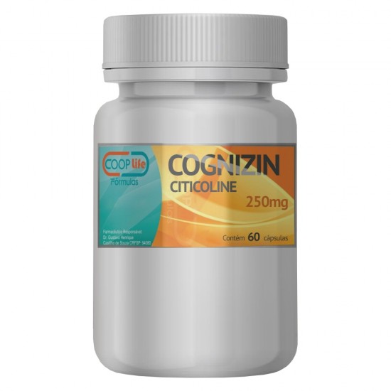 Cognizin (Citicoline) 250mg - 60 Cápsulas / Ajuda a manter  saudáveis a memória e habilidade de raciocínio
