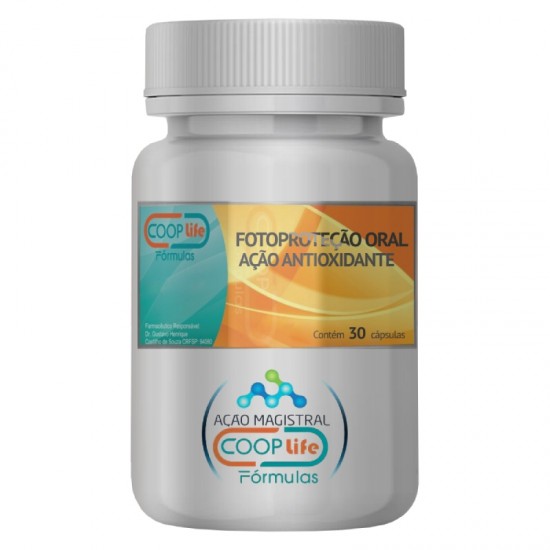 Hiperpigmentação por radiação solar, fotoproteção oral e ação antioxidante – 30 cápsulas