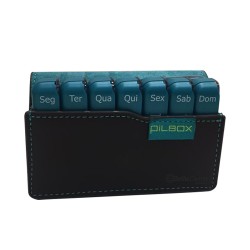 Pilbox Mini cor Chocolate - Porta-comprimidos