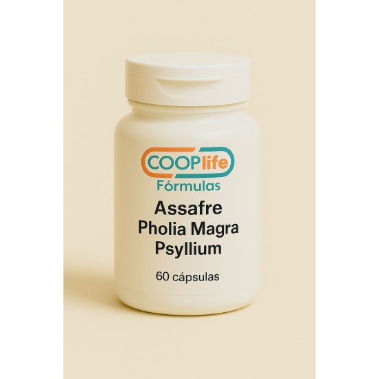 Assafre 100mg + Pholia Magra 150mg + Psyllium 300mg  - 60 Cápsulas Assafre 100mg + Pholia Magra 150mg + Psyllium 300mg  - 60 Cápsulas